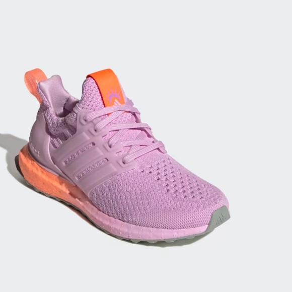 Adidas ULTRABOOST 5.0 DNA RUNNING SHOES SNEAKERS Bliss Lilac / Beam Orange - Picture 16 of 17
